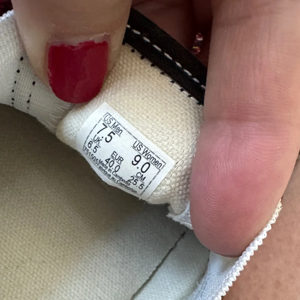 Vans Red and Black Plaid Slip-On Sneakers - Picture 6 of 6